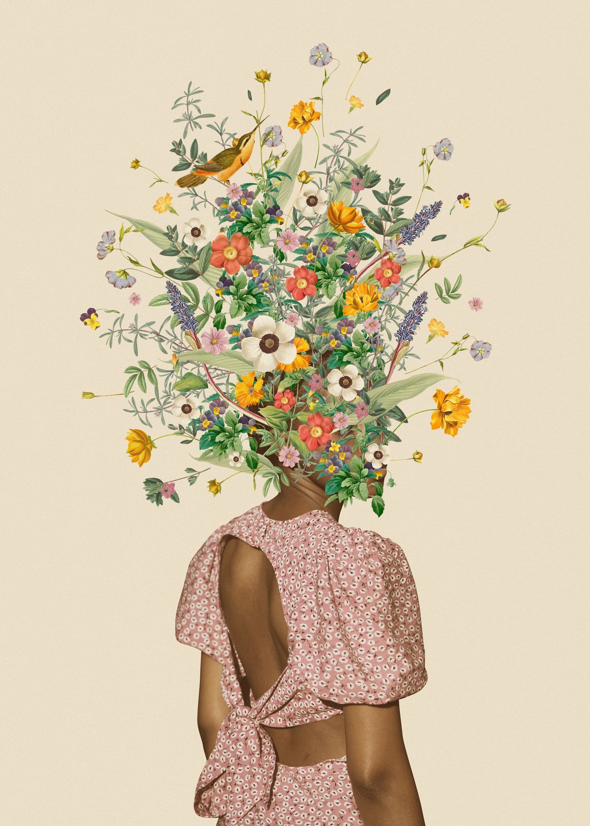 Wildflower bouquet - Unframed art print