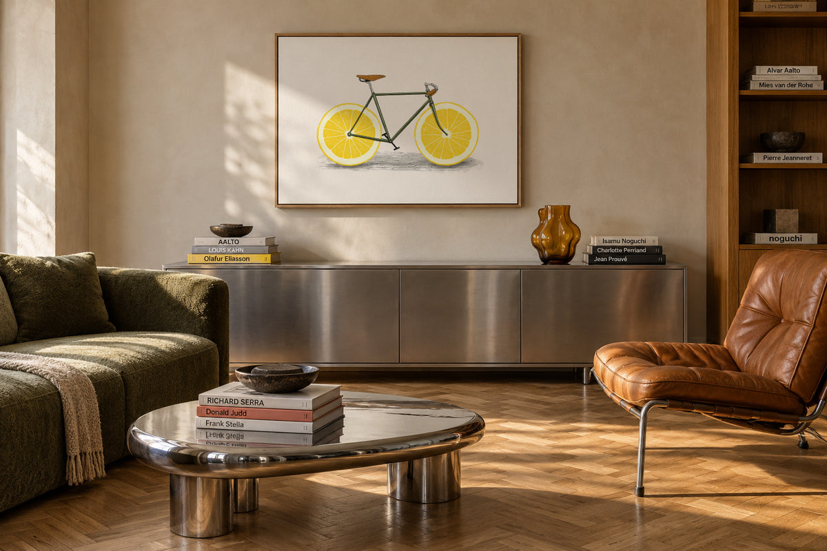 Zest - Framed canvas in an interior