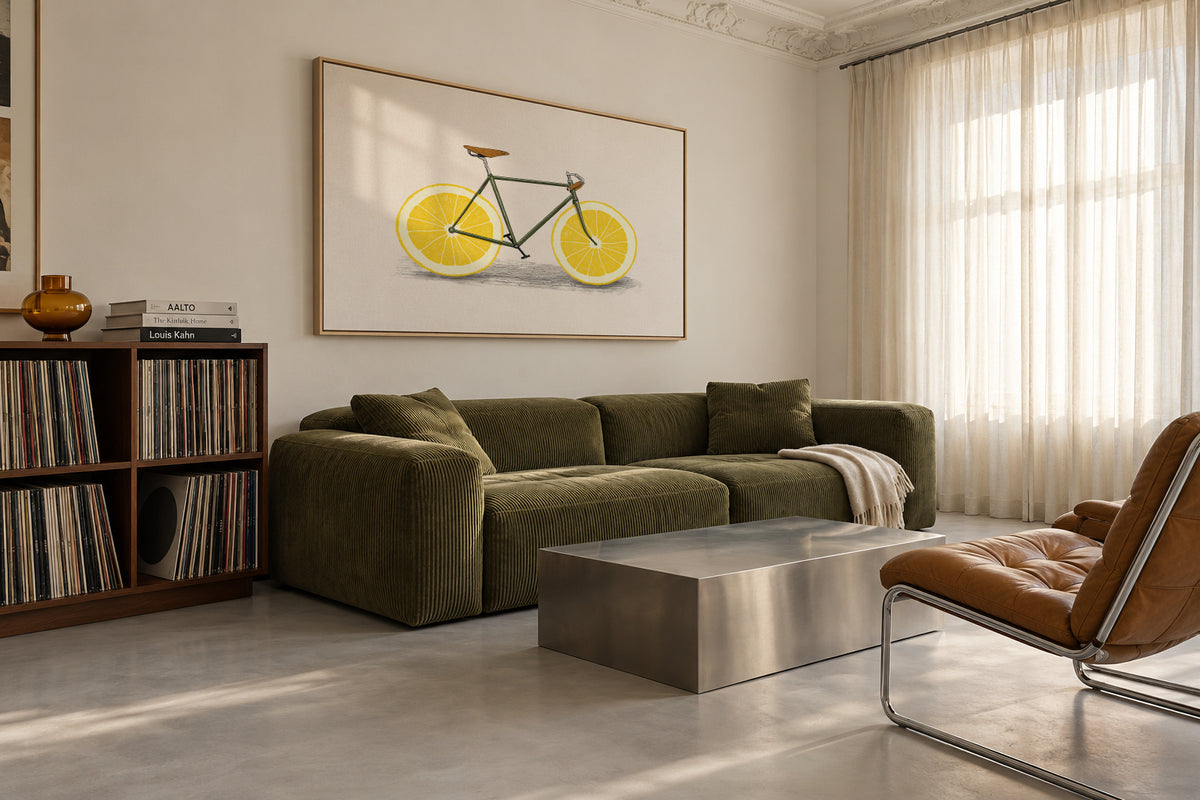 Zest - Framed canvas in an interior