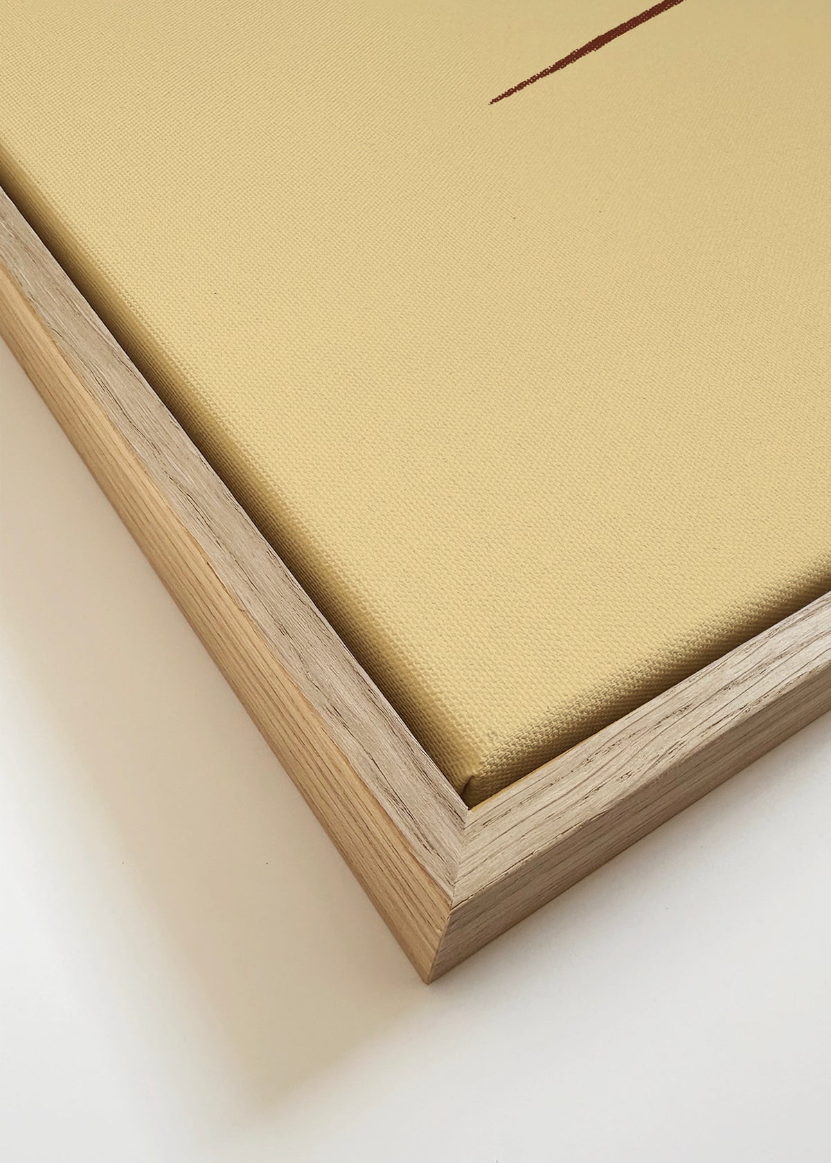 Yellow Van - Framed canvas detail
