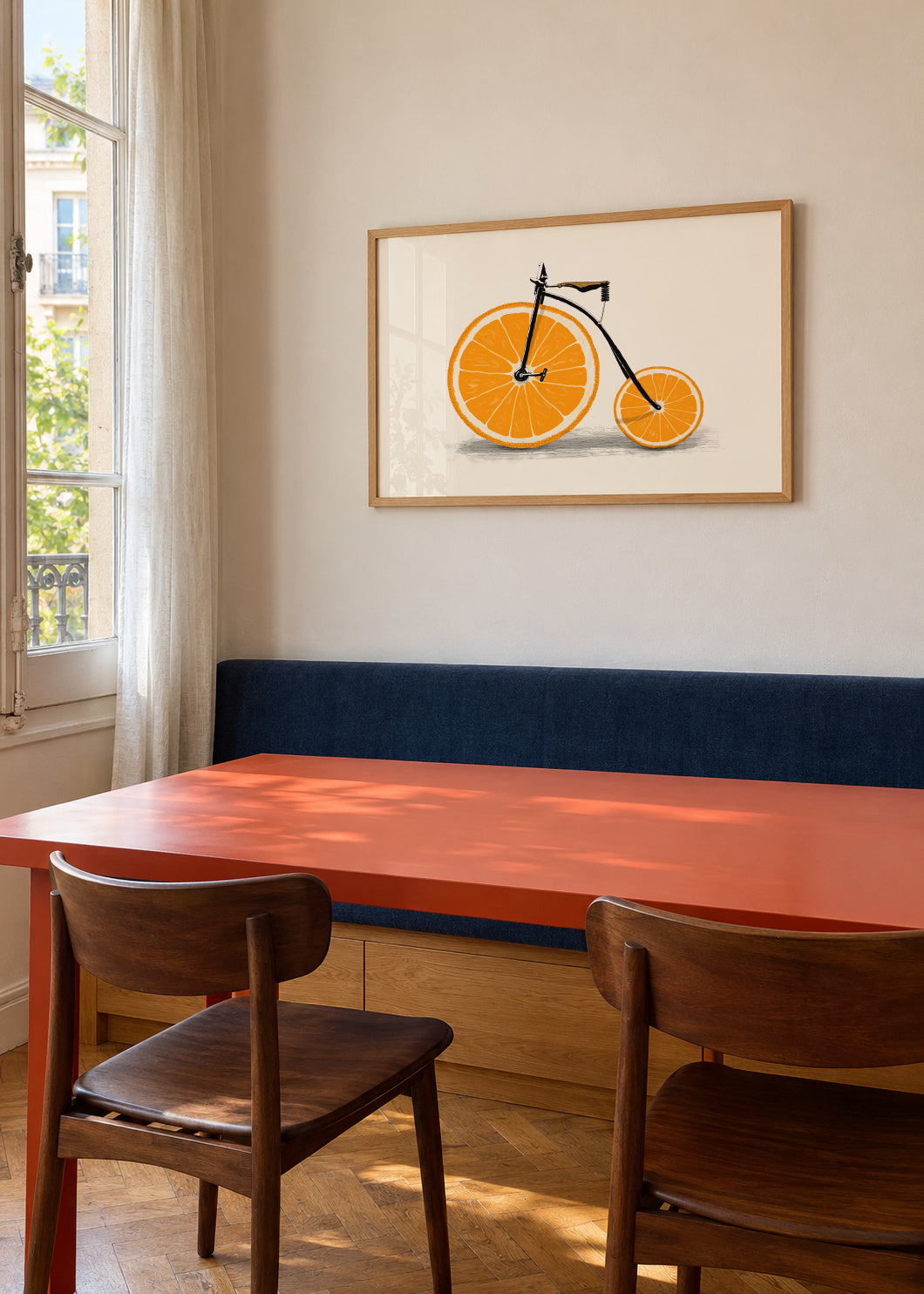 Vitamin - Framed poster in an interior