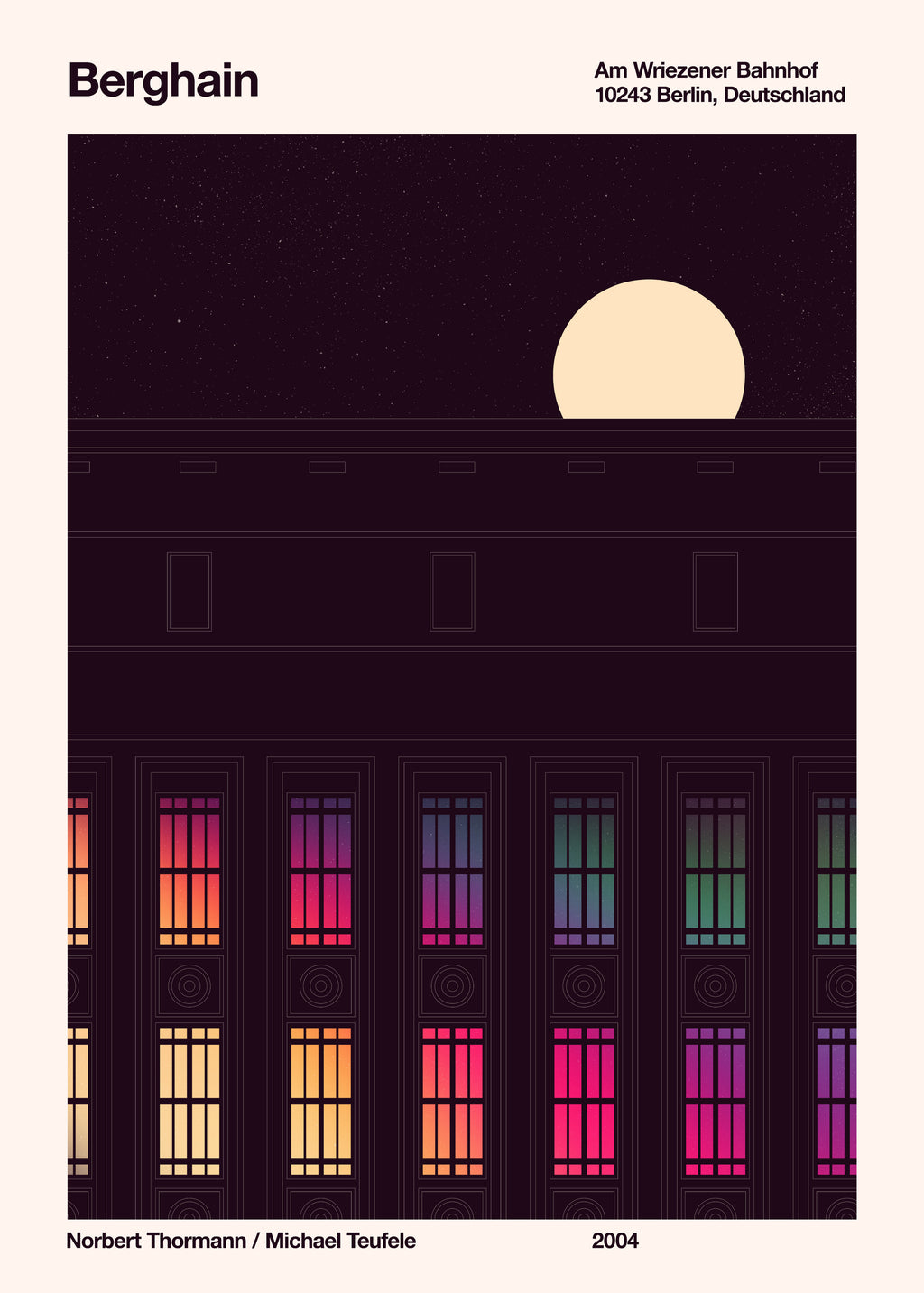 Berghain Night - Unframed art print