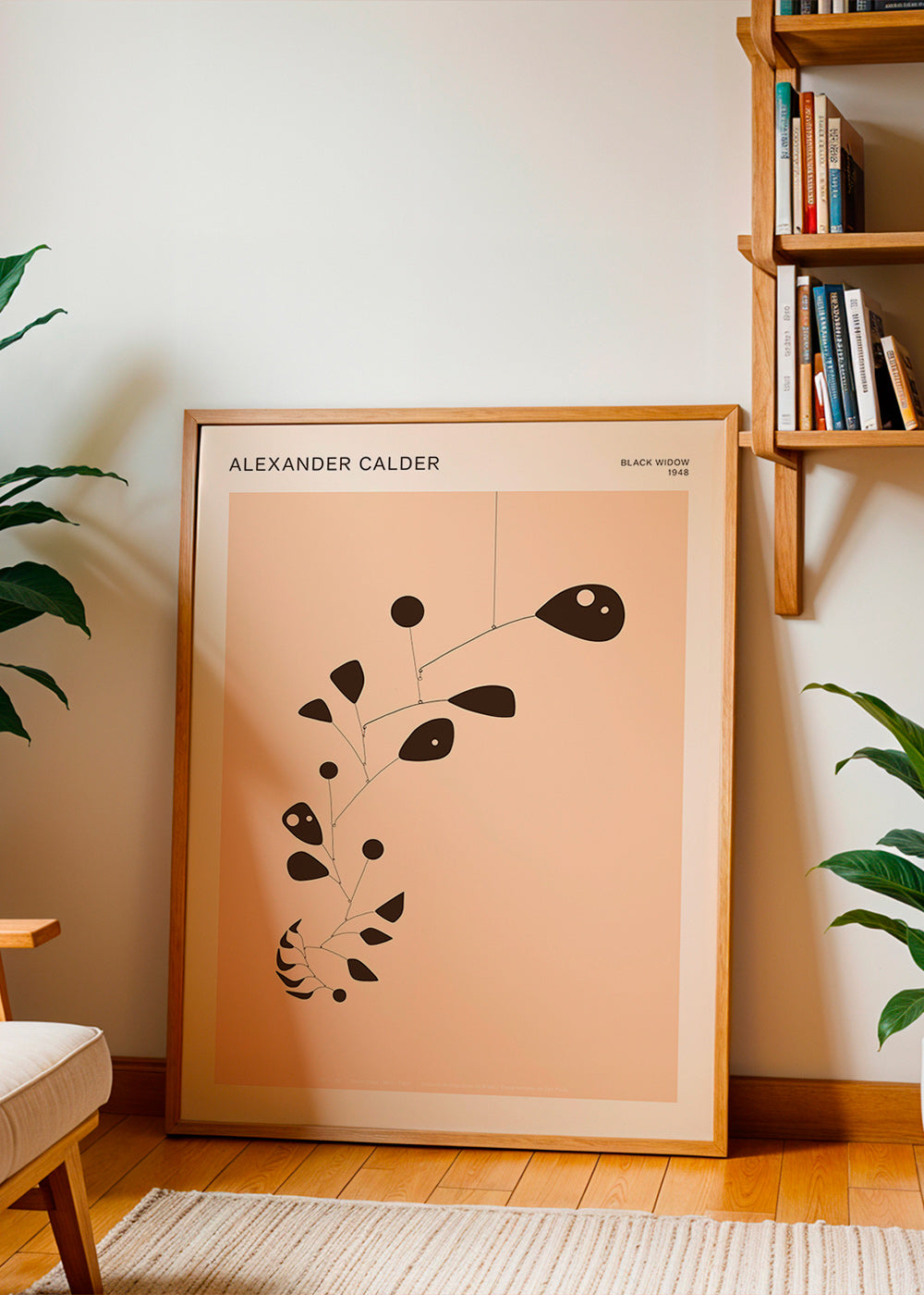 Botanischer Druck mit organischem Mobile