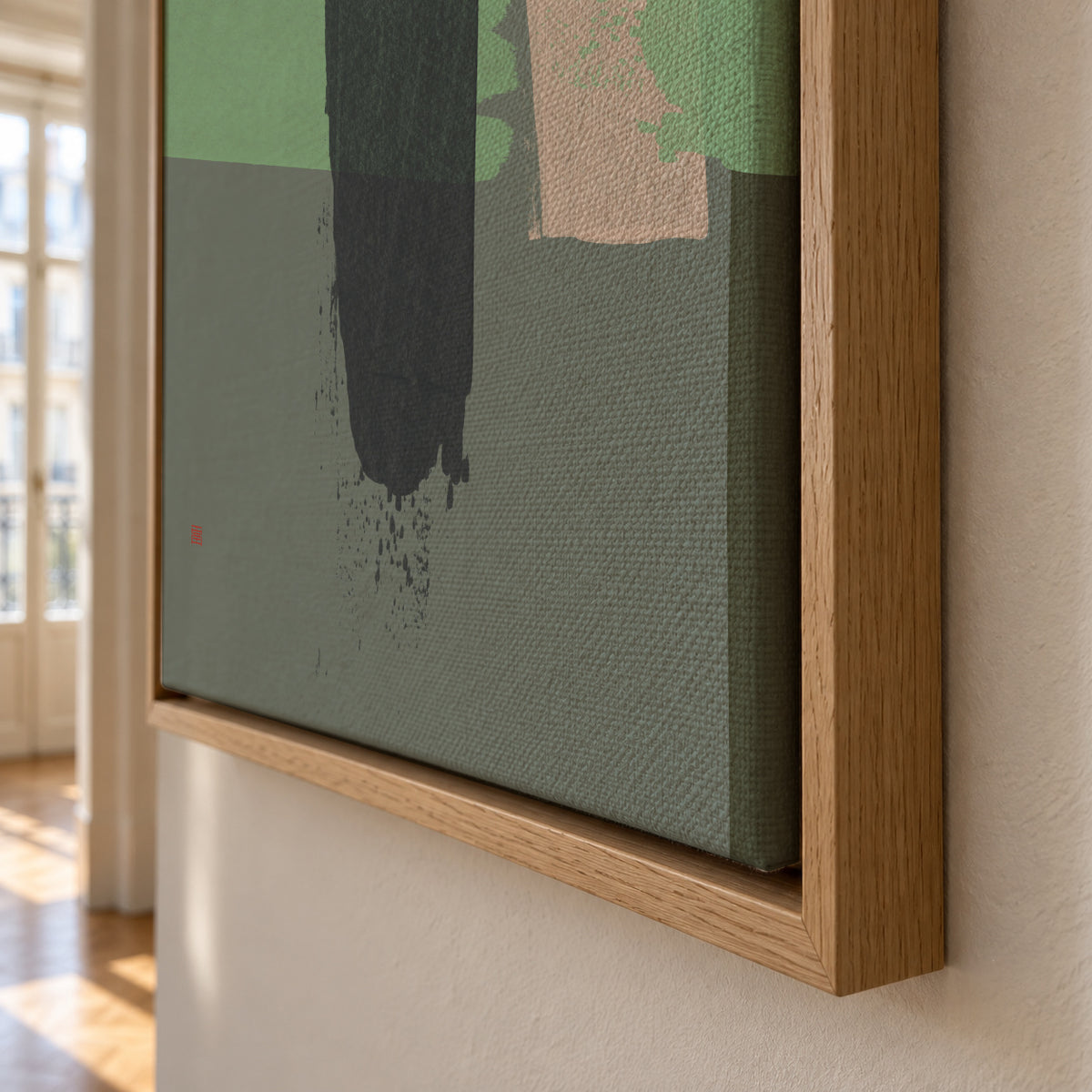Wickerwork n° 1 - Framed canvas detail
