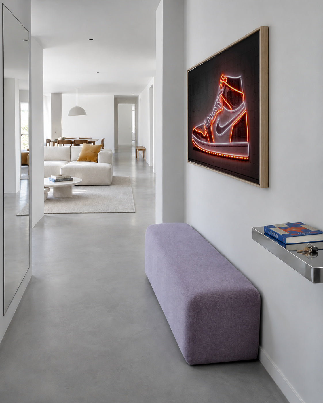 Jordan - Framed canvas in an interior