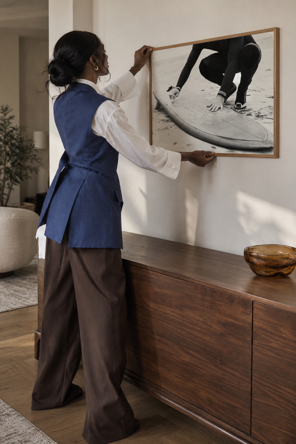Time To Get Salty 3 - Framed poster in an interior