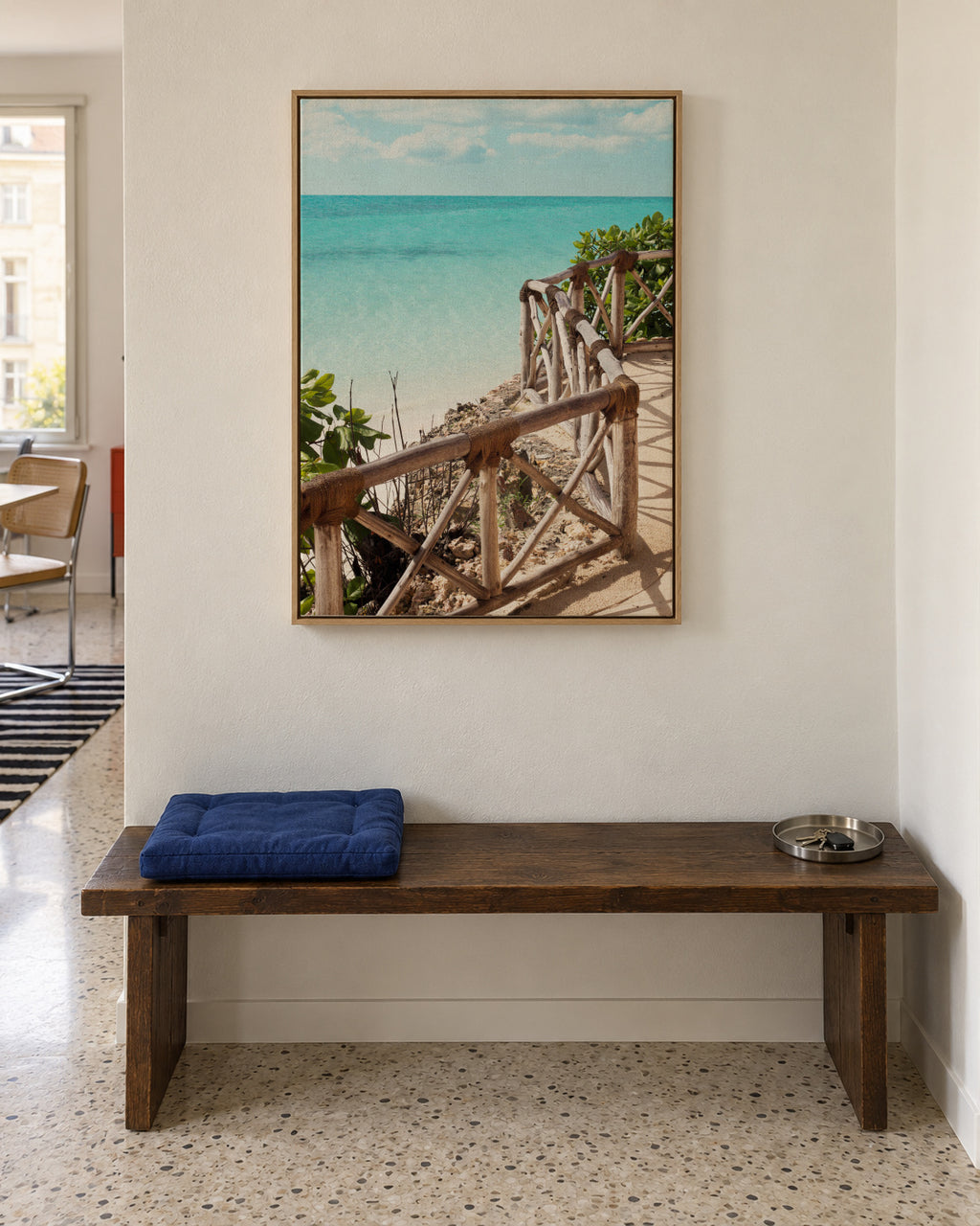 Walk With Me - Framed canvas in an interior