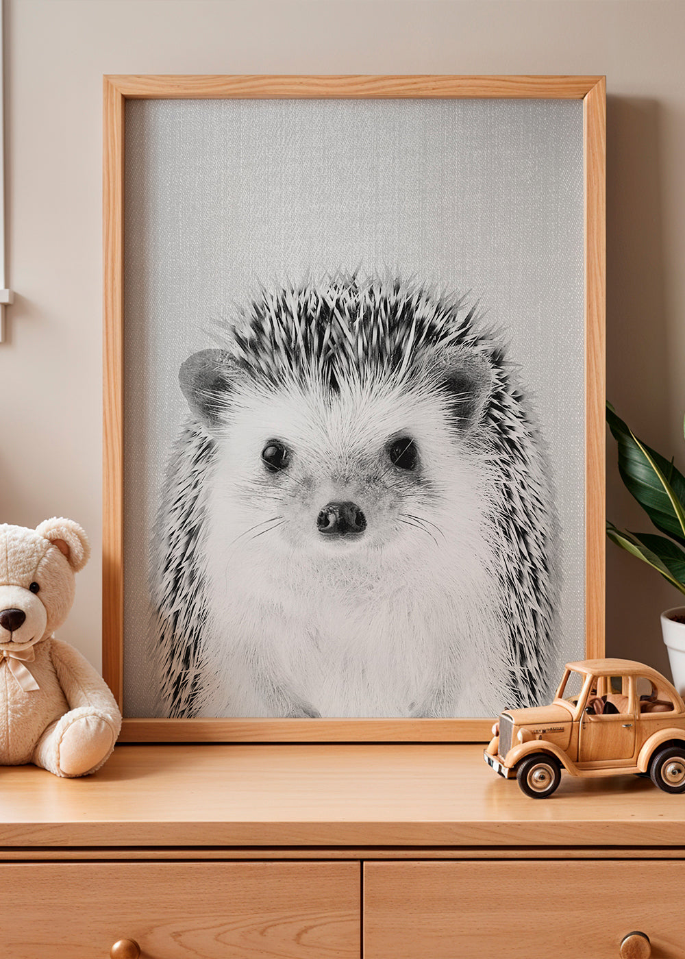 Hedgehog - Black & White