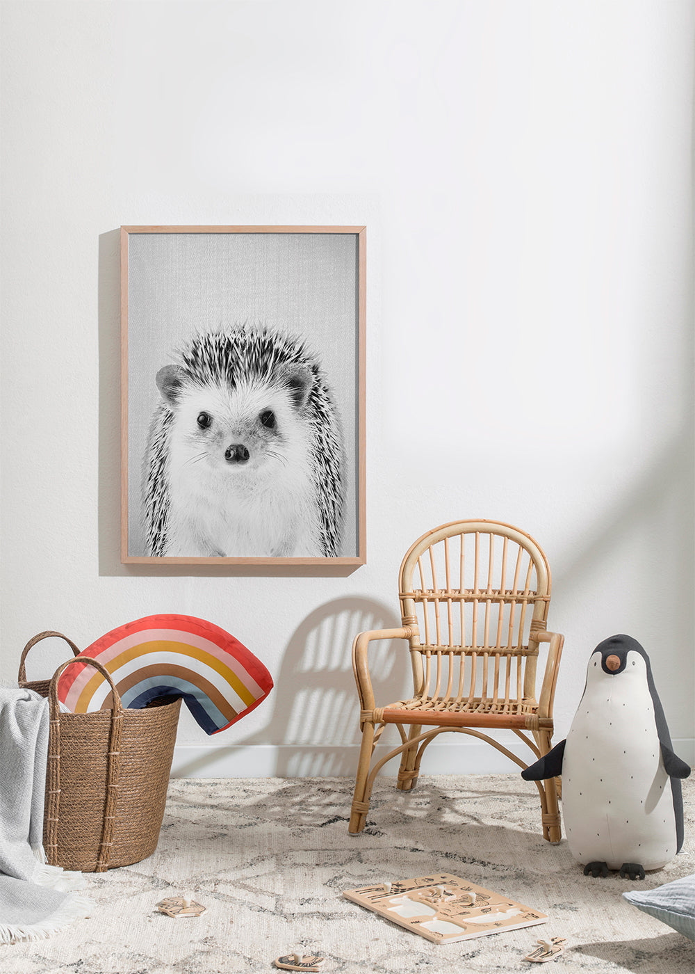 Hedgehog - Black & White