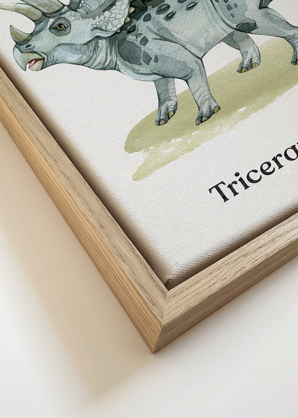 Kunstwerk Triceratops Aquarell-Illustration