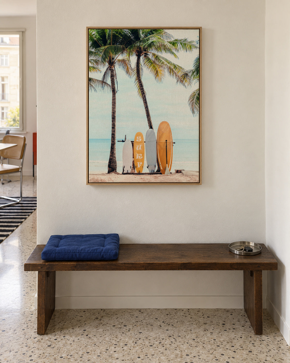 Choose Your Surfboard - Framed canvas in an interior
