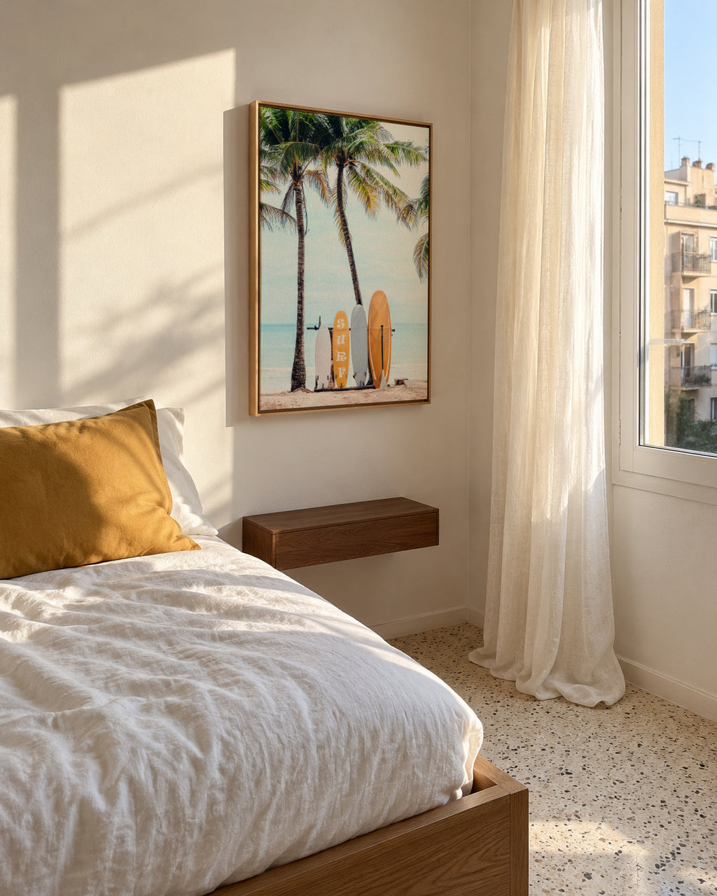 Choose Your Surfboard - Framed canvas in an interior
