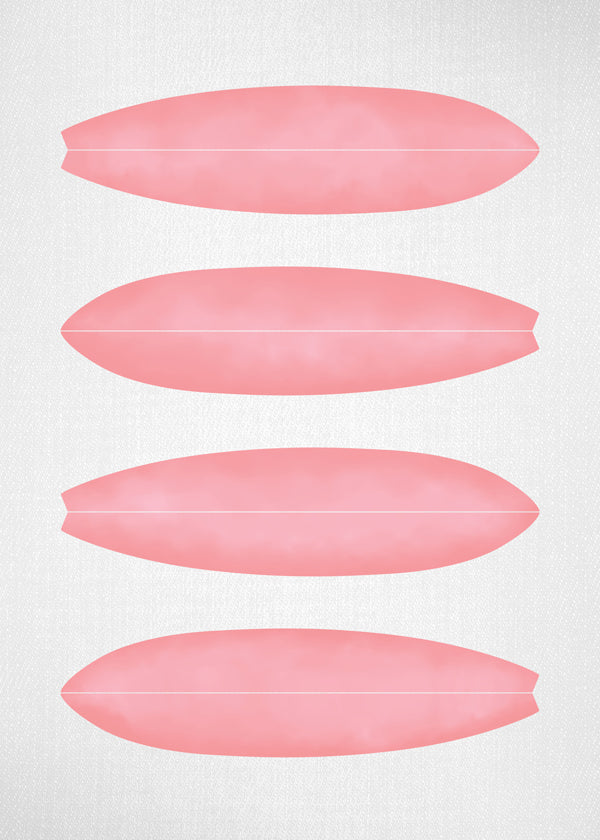 Surfboard in Pink