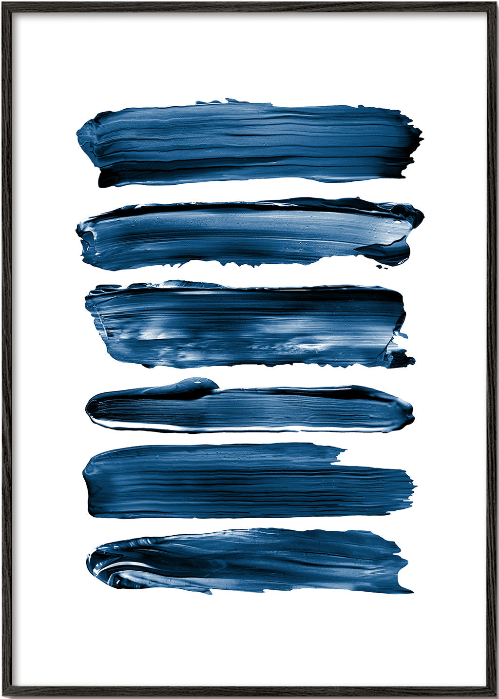 Brush Strokes in Blue