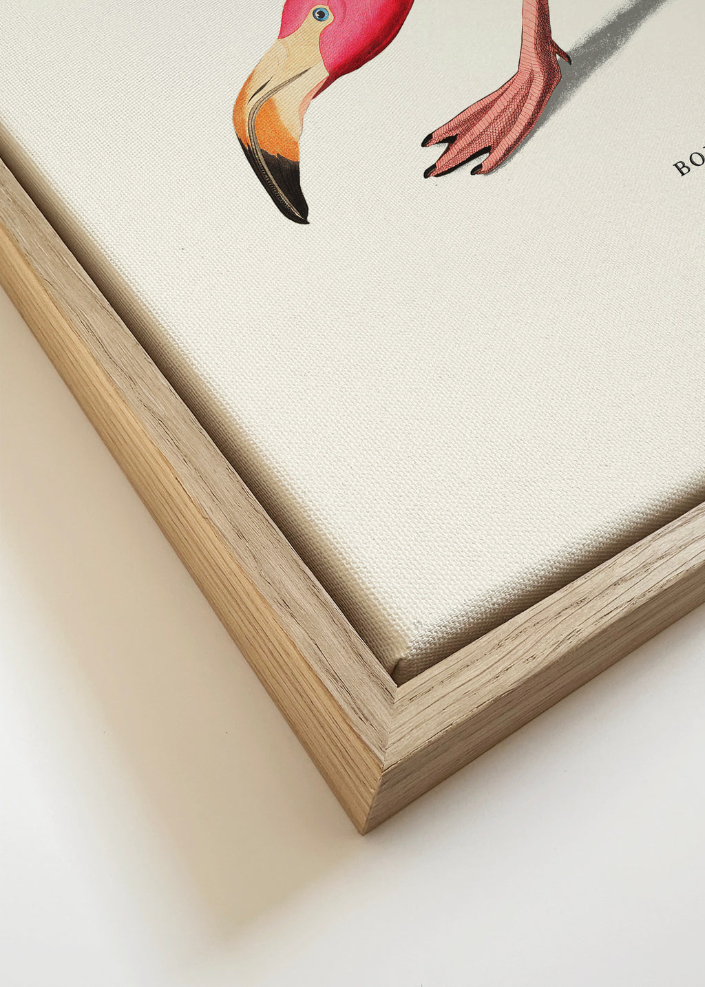Boho flamingo - Framed canvas detail