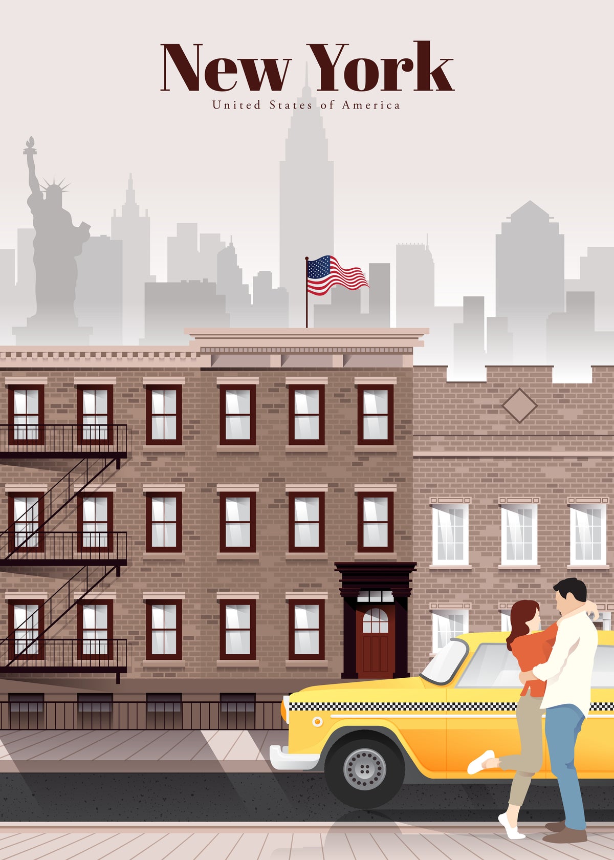 Travel to New York City - Unframed art print