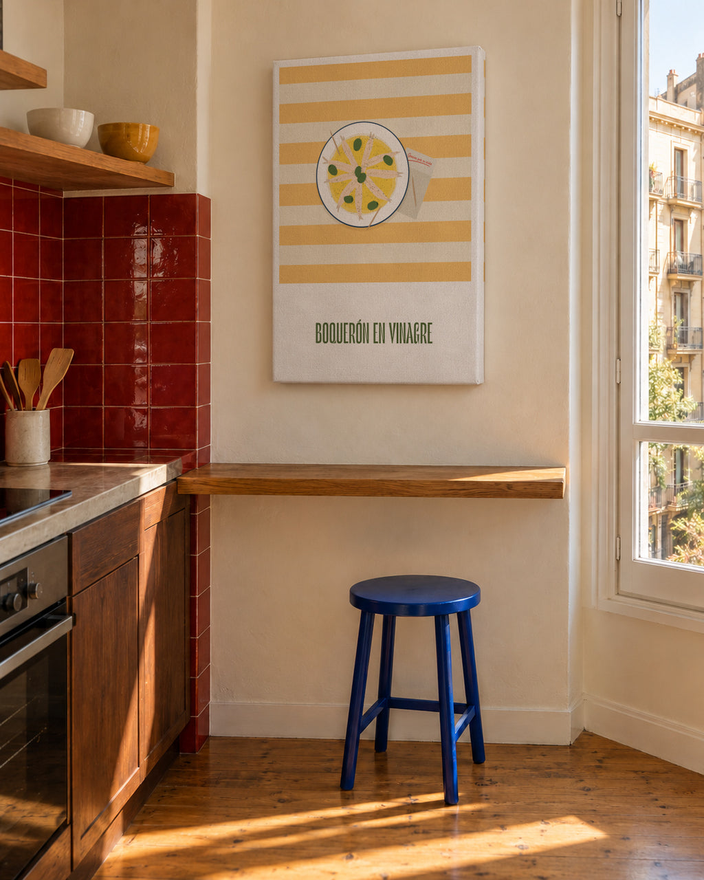 Boquerón en vinagre - Unframed canvas in an interior