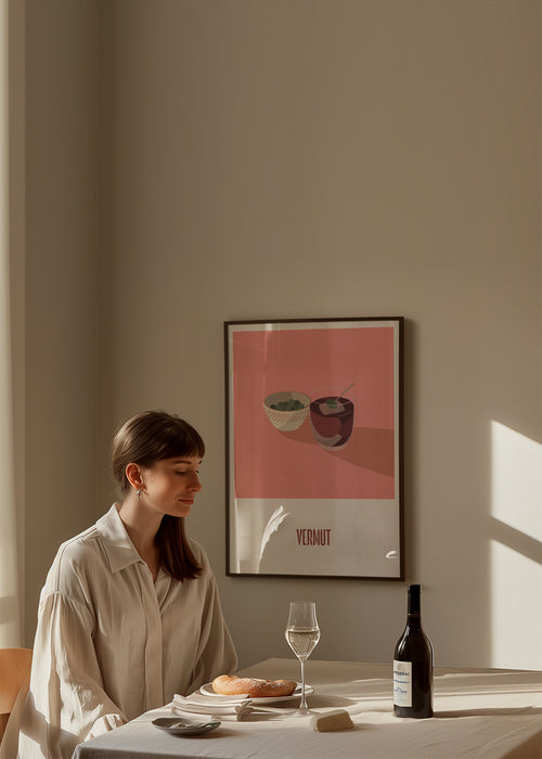 Vermut - Framed poster in an interior