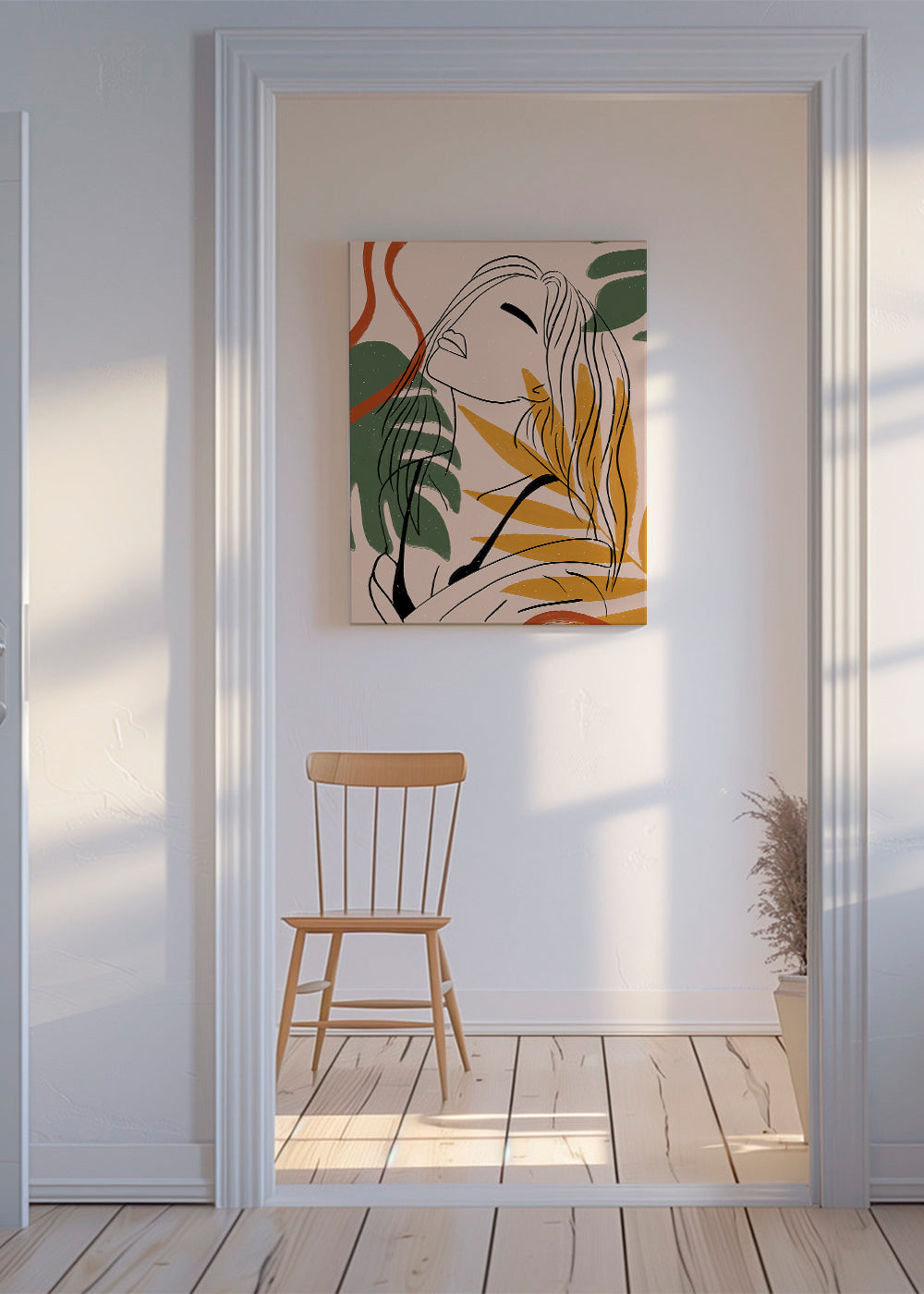 Jungle Femme Line Art