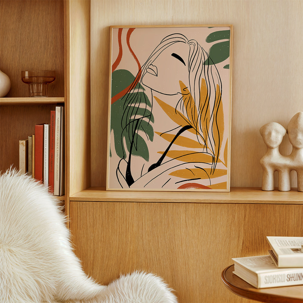 Jungle Femme Line Art