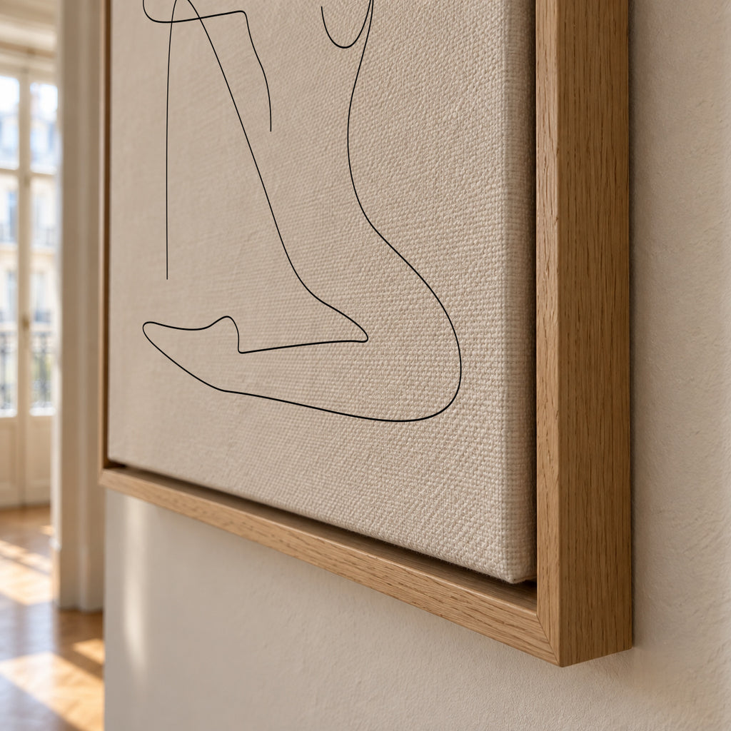 Restful - Framed canvas detail