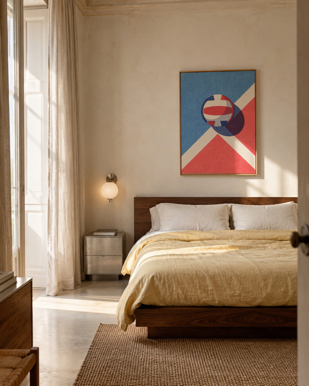 BALLS / Volleyball - Framed canvas in an interior