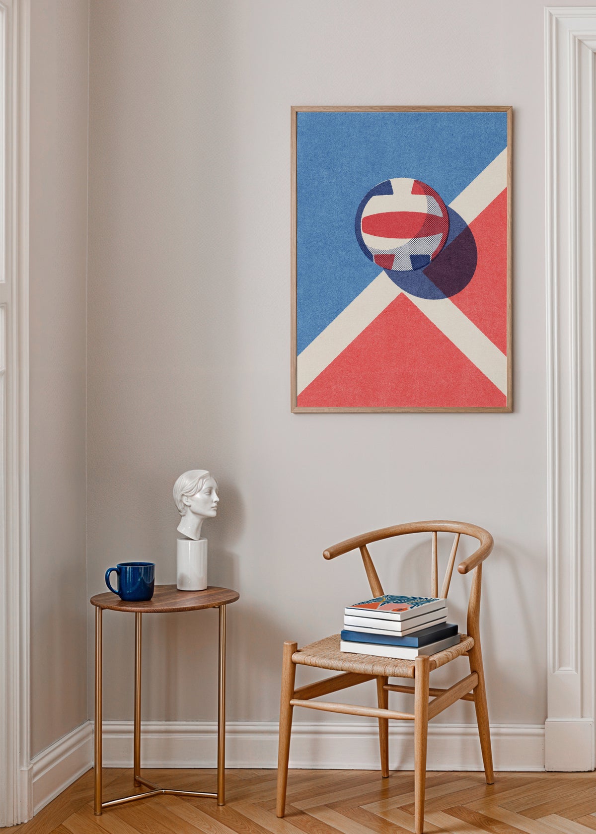 BALLS / Volleyball - Framed poster in an interior
