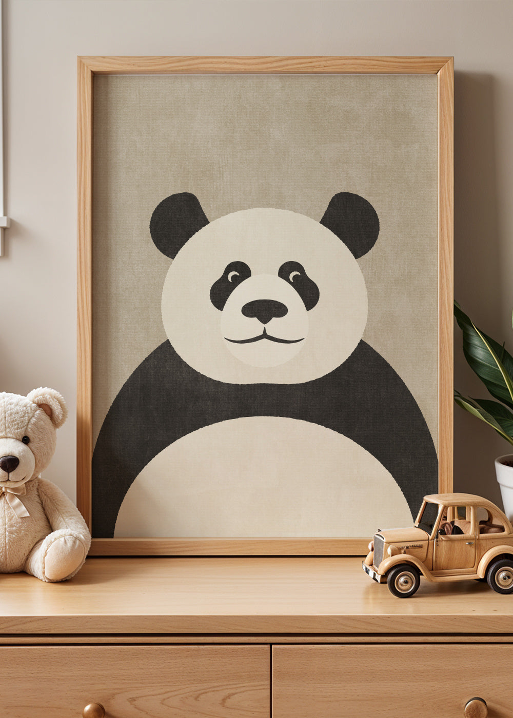 FAUNA / Panda - Framed poster in an interior