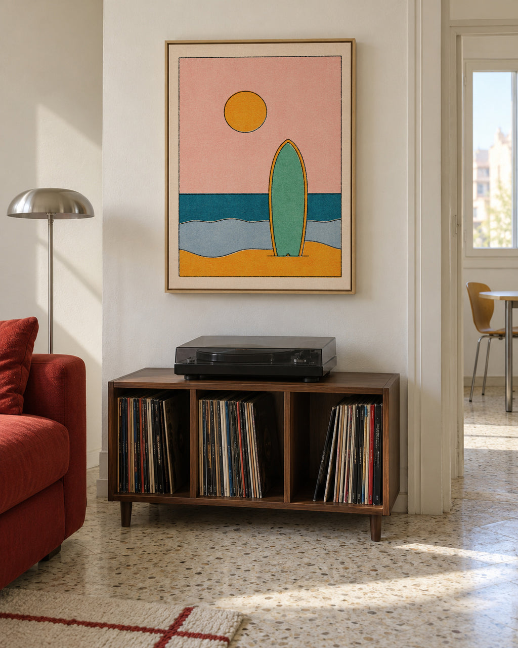 LANDSHAPES / Beach - Riso - Framed canvas in an interior