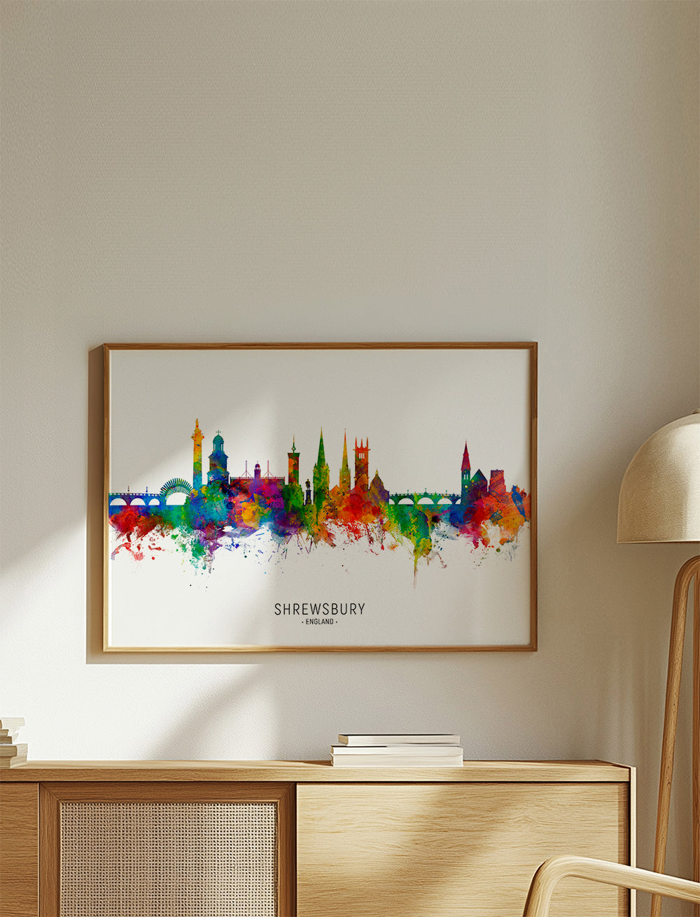 Shrewsbury Skyline multicolor