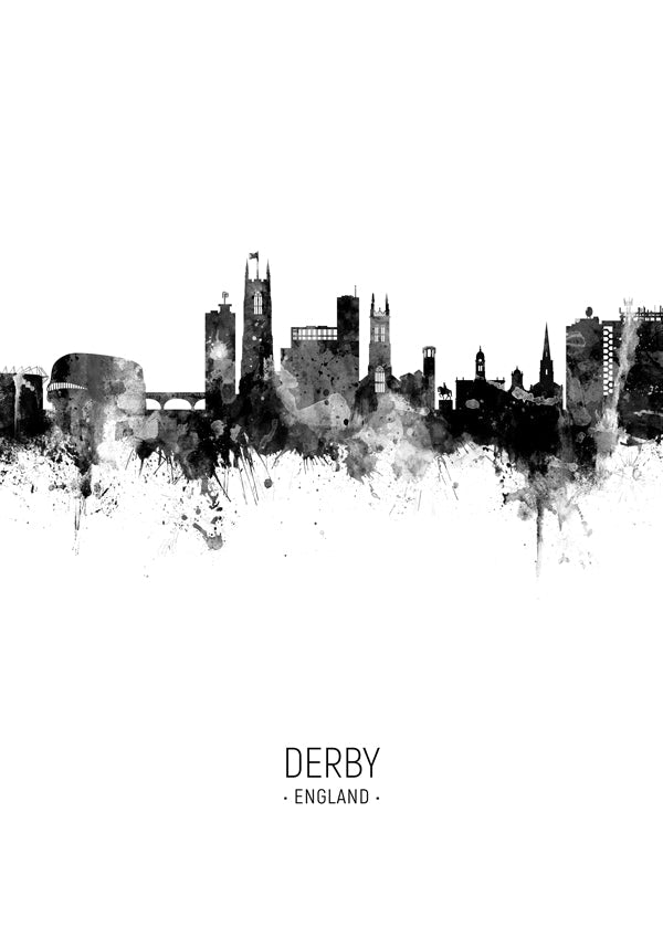 Derby Skyline blanco y negro