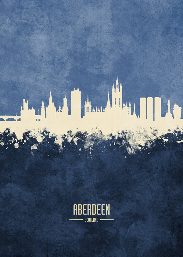 Aberdeen Skyline azul