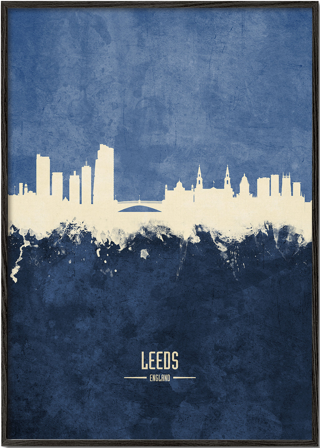 Leeds Skyline azul