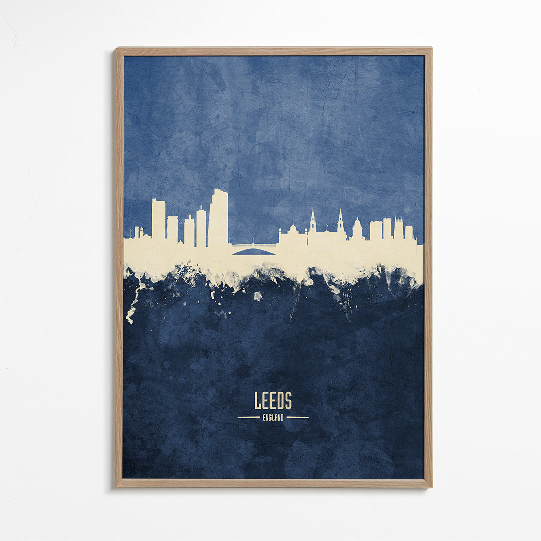 Leeds Skyline azul