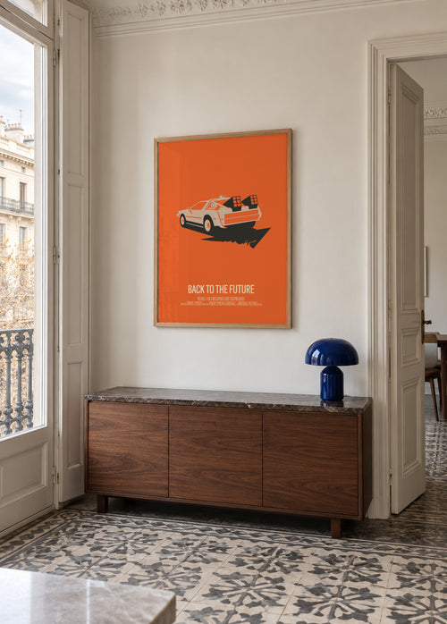 Back to the Future - Framed poster in an interior
