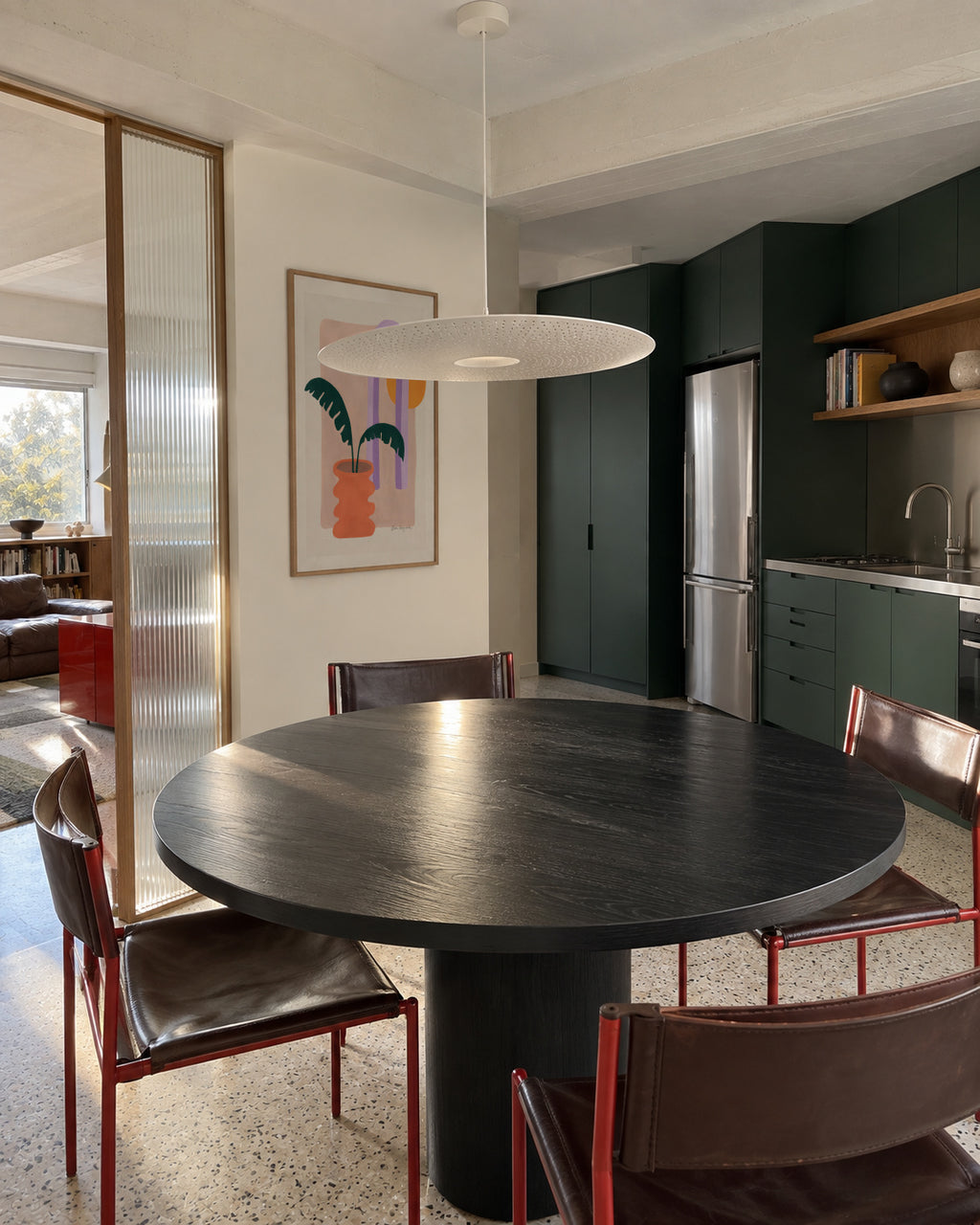 Banana & Sunshine - Framed poster in an interior