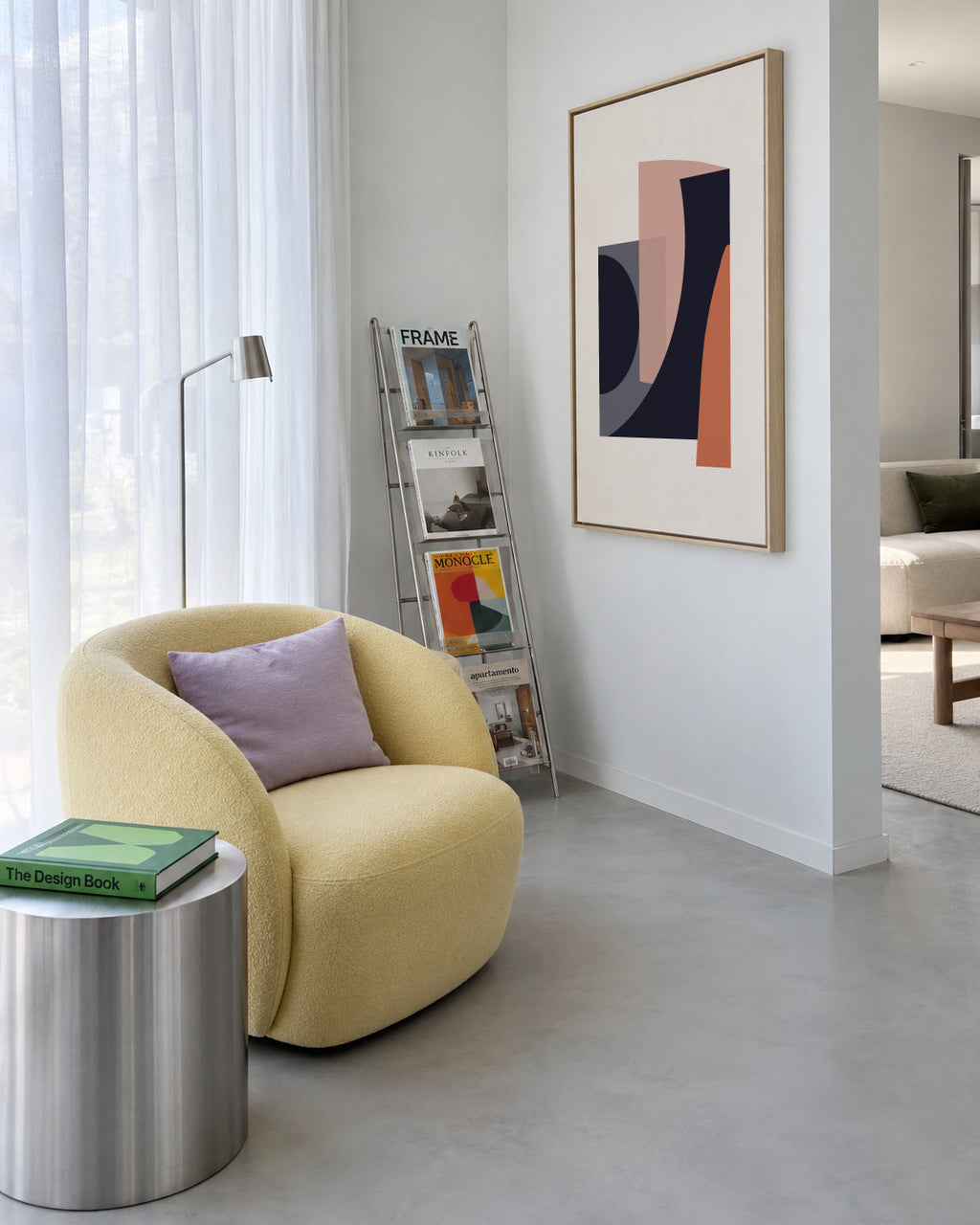 Abstract II - Framed canvas in an interior