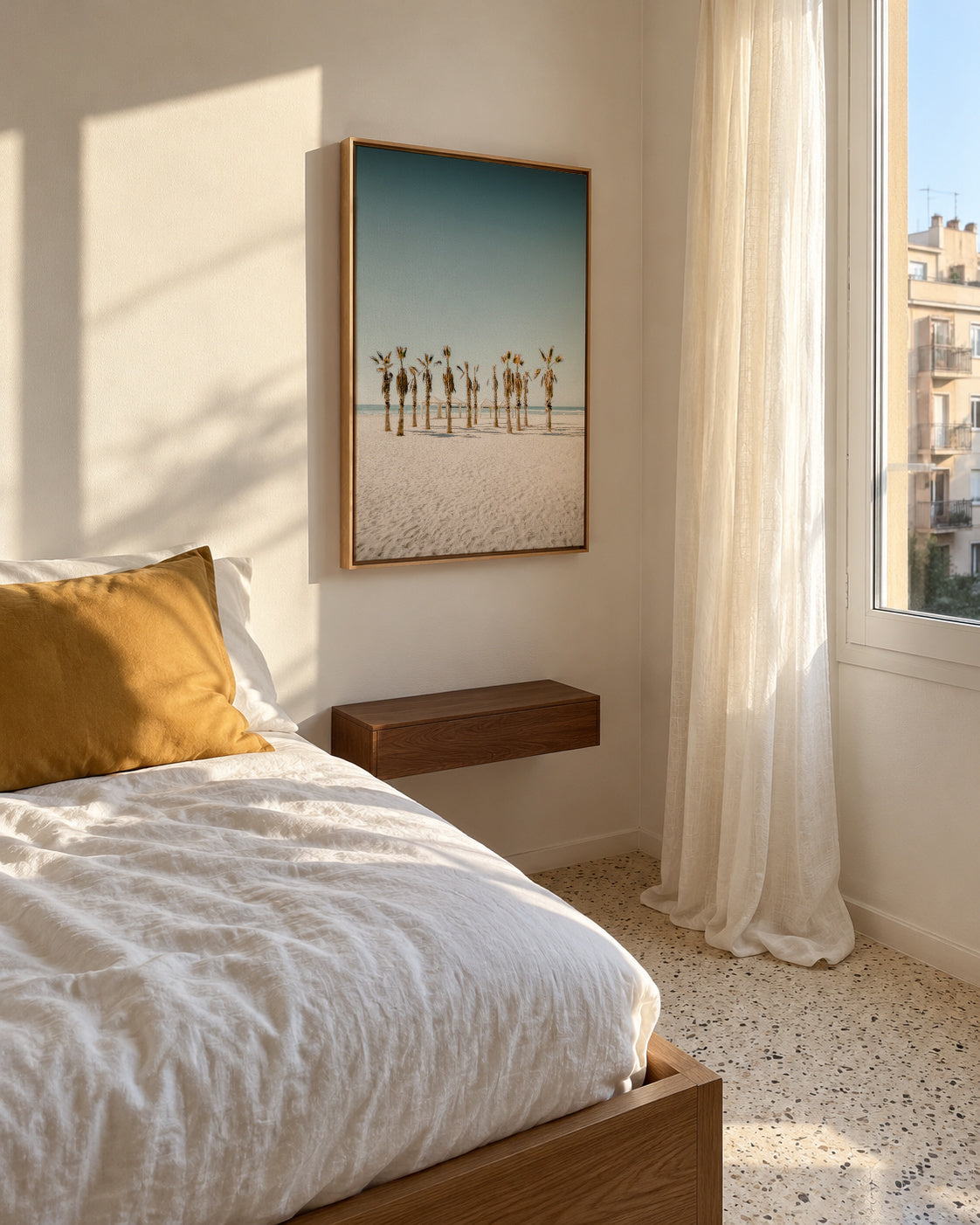 12 by the Ocean - Framed canvas in an interior