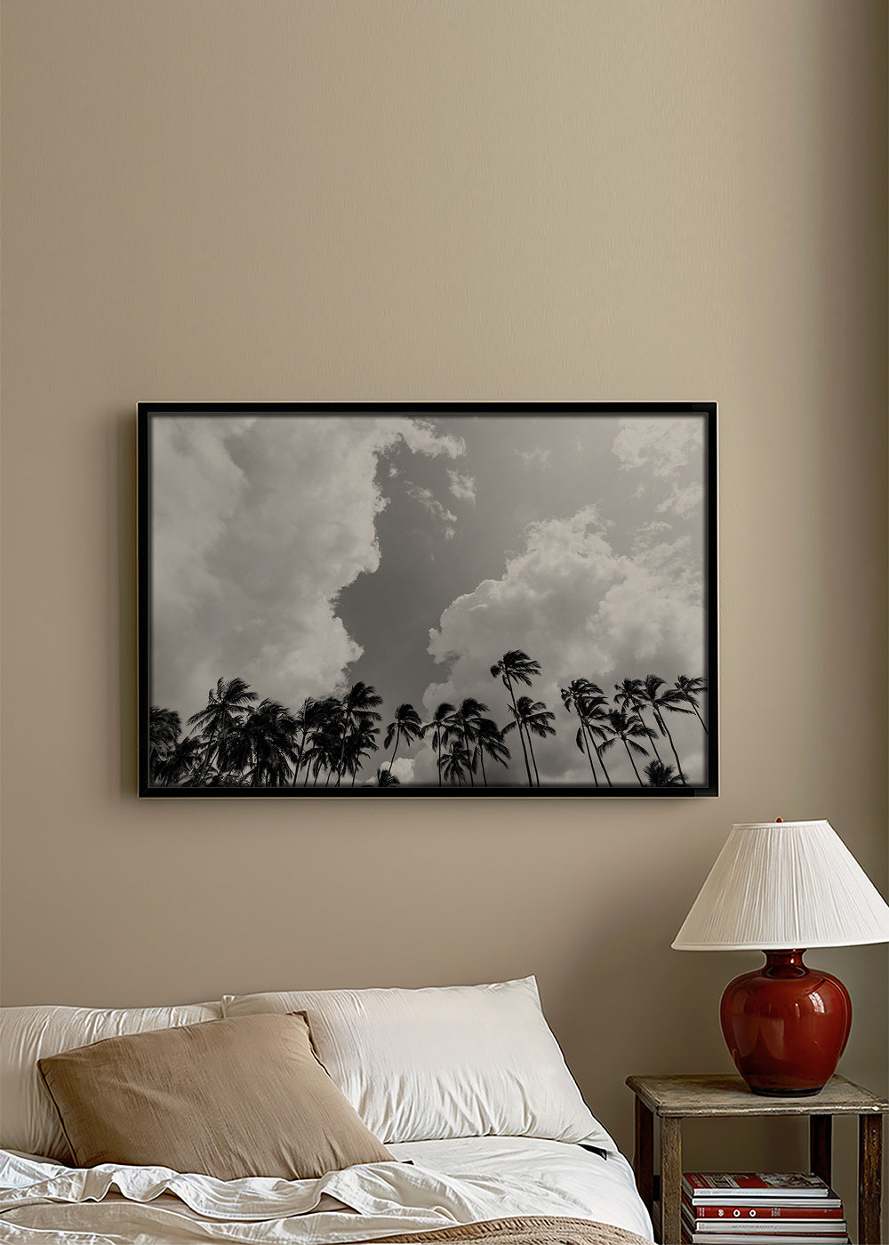 Landschaftskunst mit Palmen und dramatischem Himmel – Canvas2