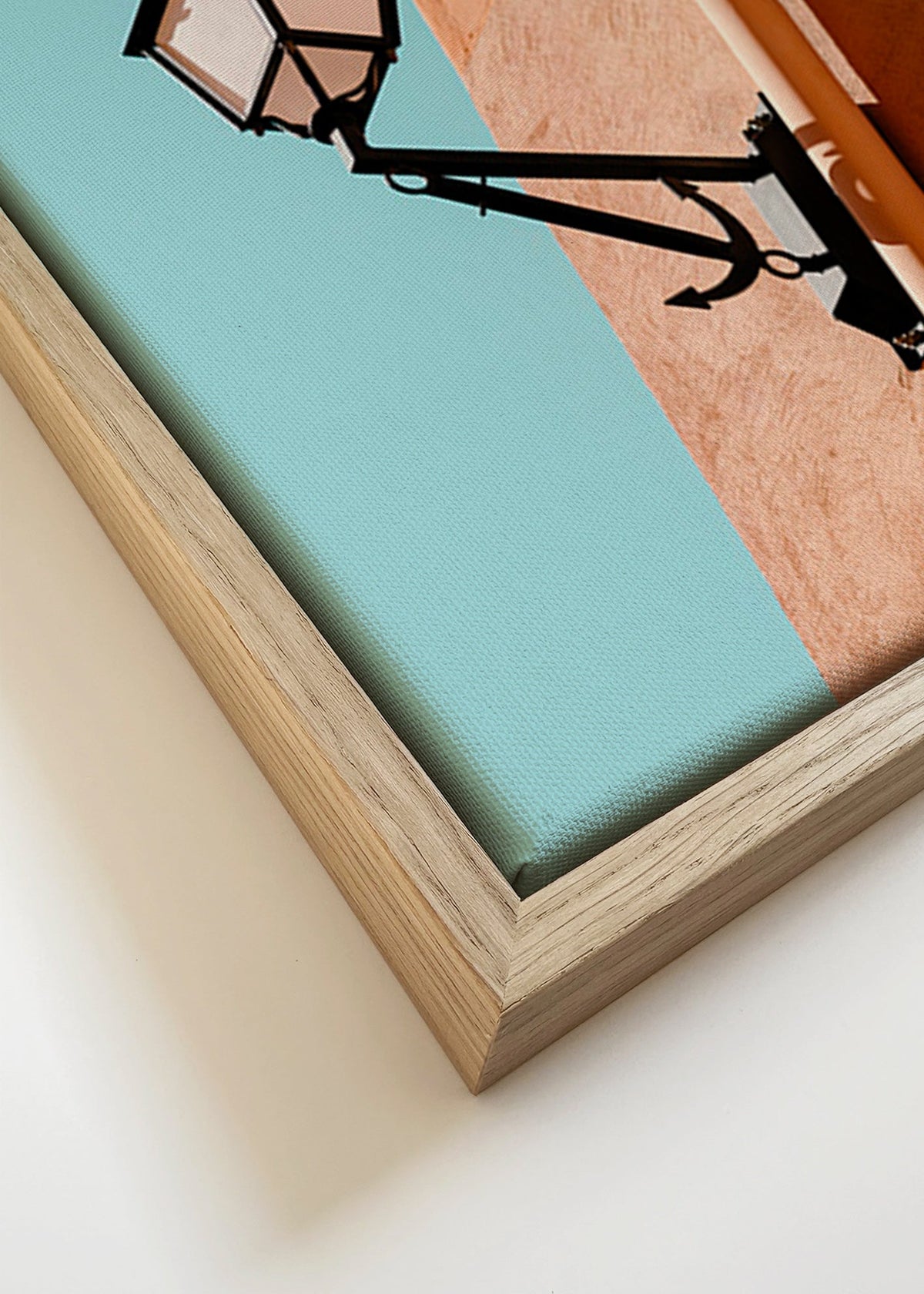 Küchenkunst Rue de May Laterne und Schatten – Canvas detail