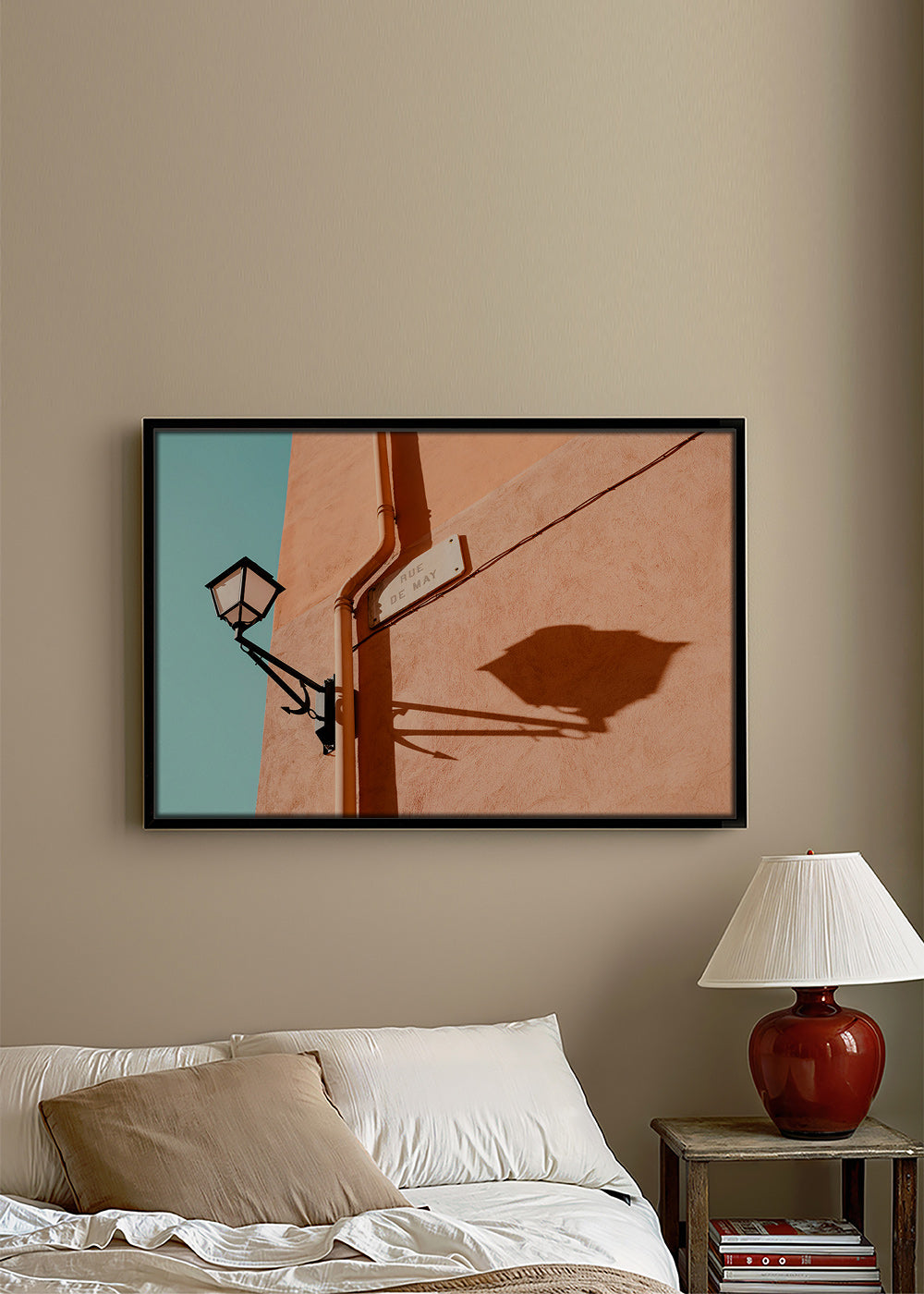 Küchenkunst Rue de May Laterne und Schatten – Canvas1