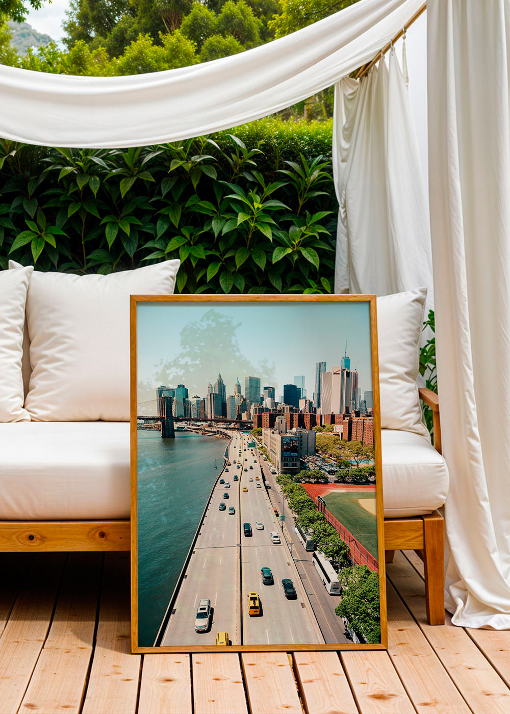 Küchenkunst: Skyline und Brücke aus der Höhe – Product3