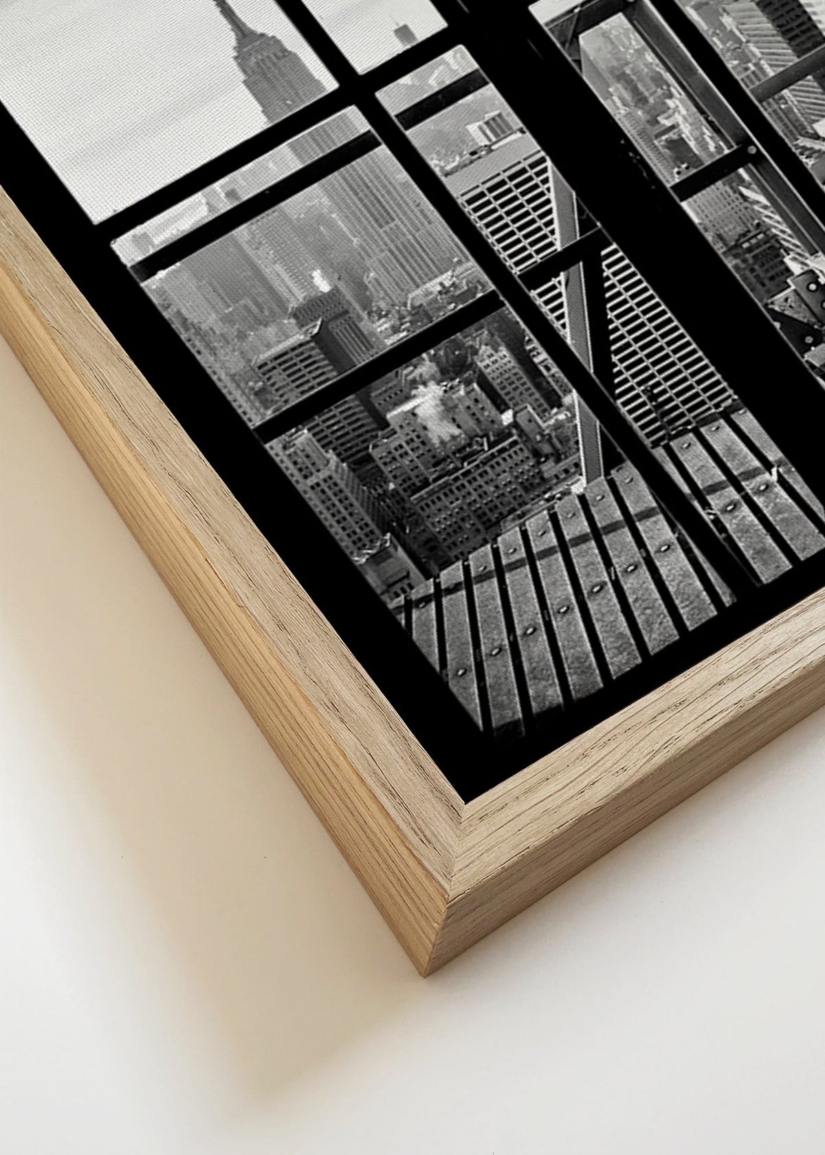 Stadtbild durch ein Fenster – Canvas detail