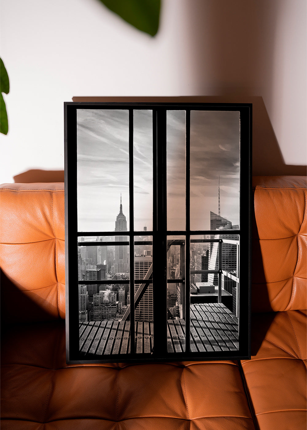 Stadtbild durch ein Fenster – Product1