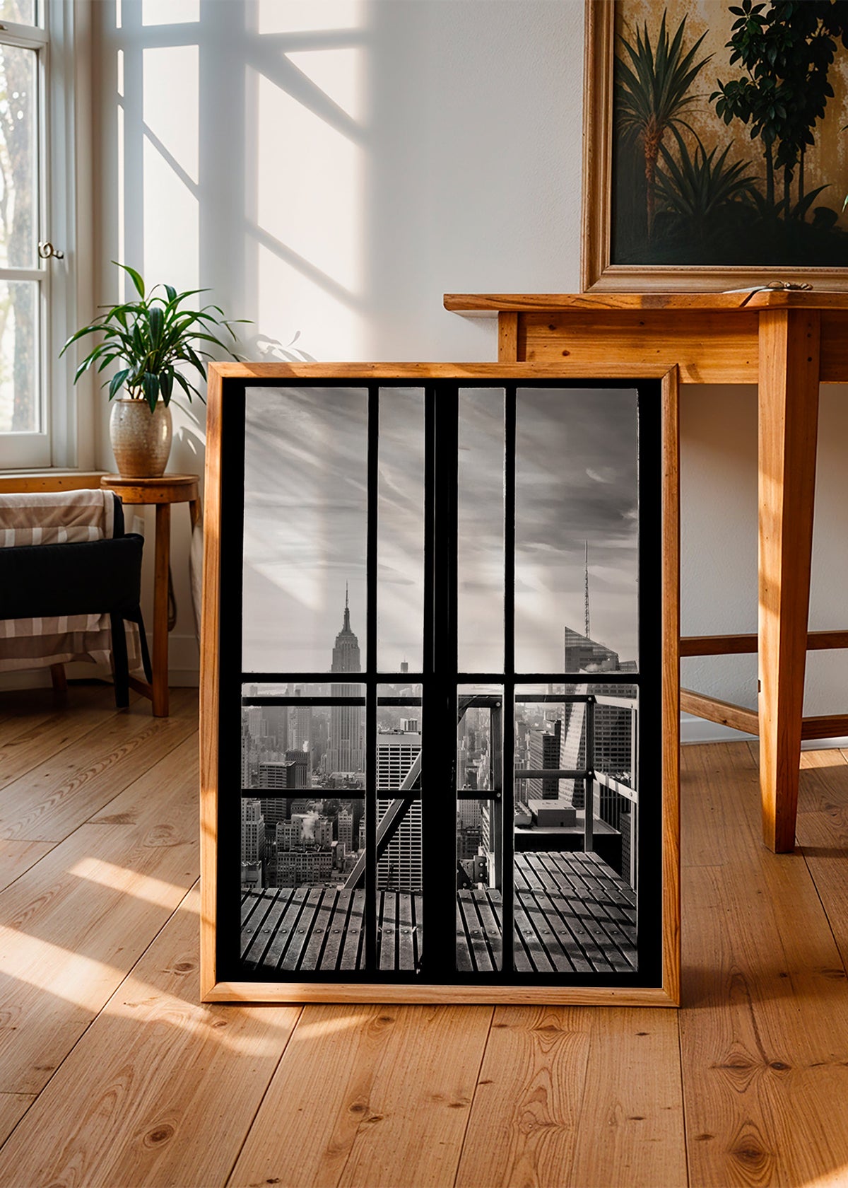 Stadtbild durch ein Fenster – Product2
