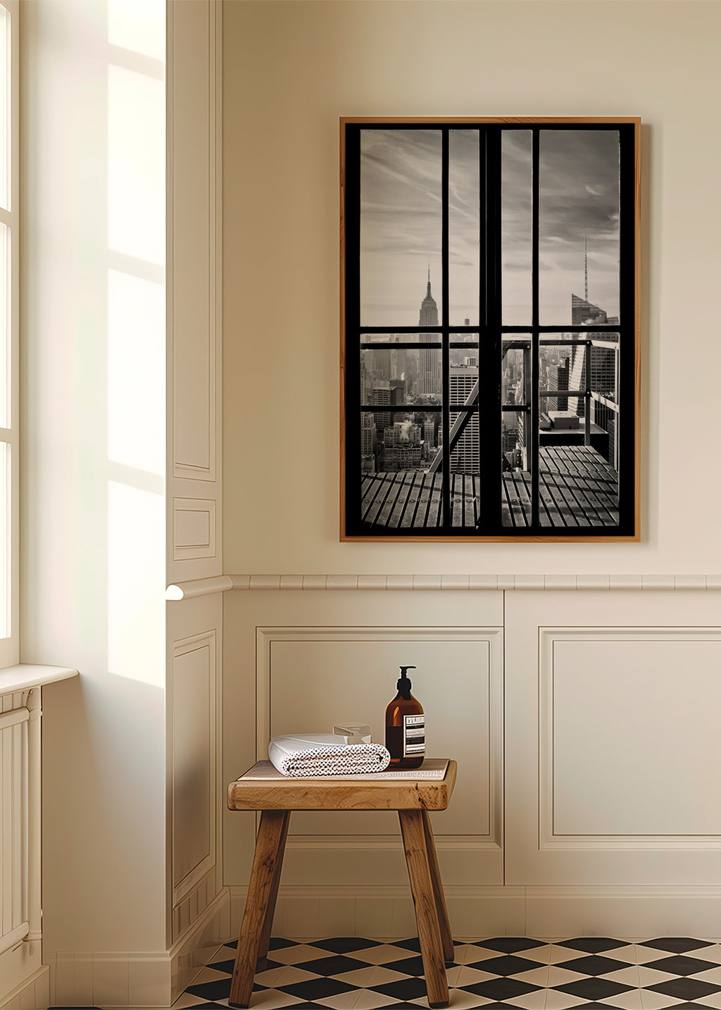 Stadtbild durch ein Fenster – Product3