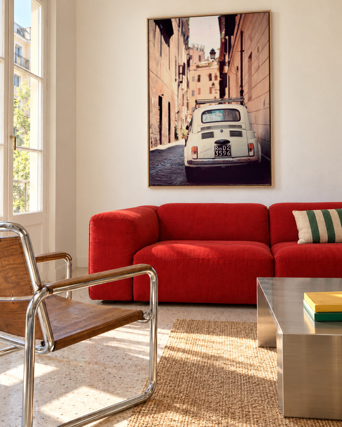 Roma D2 - Framed canvas in an interior