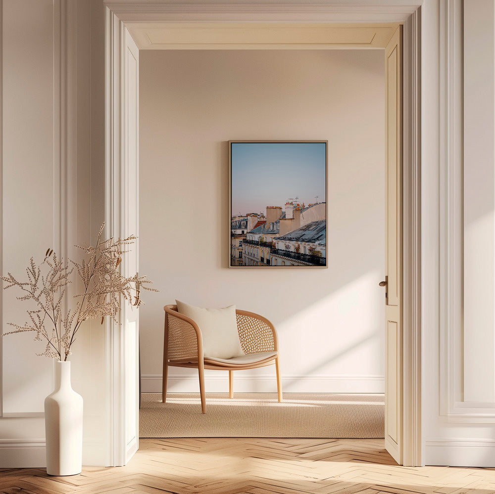 Stadtbild: Dächer im Morgenlicht – Canvas1