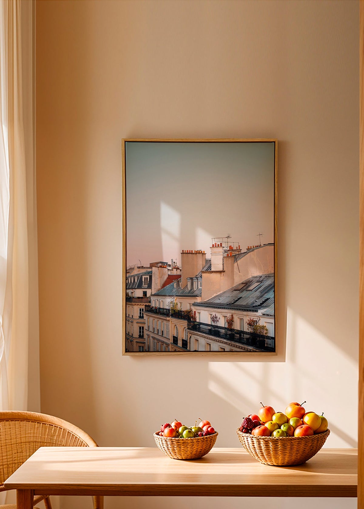 Stadtbild: Dächer im Morgenlicht – Canvas2