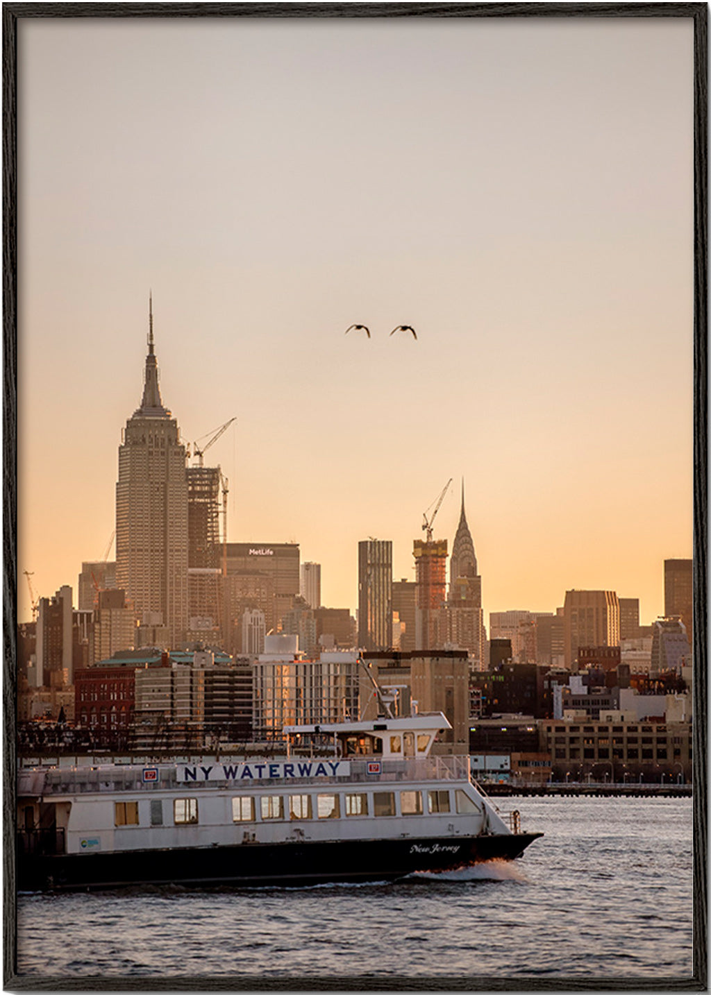 Küchenkunst Manhattan Skyline – Black Frame